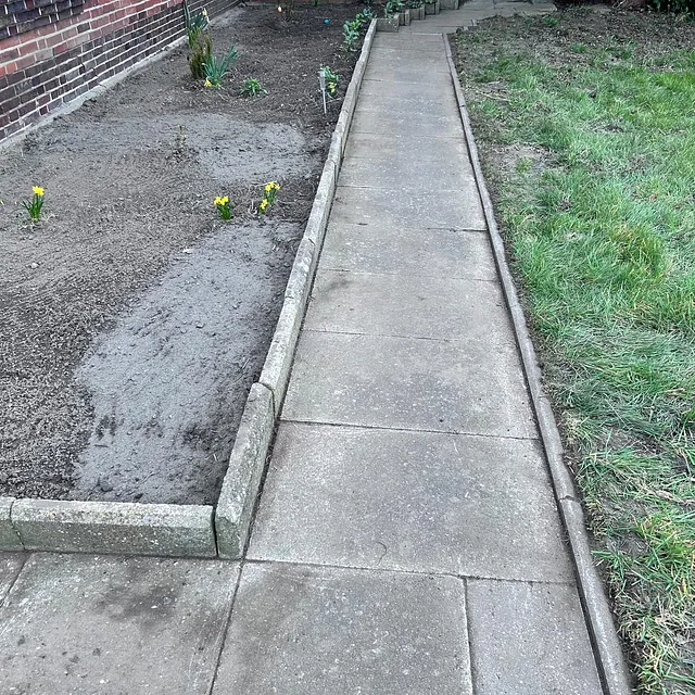 Gehwegplatten reinigen