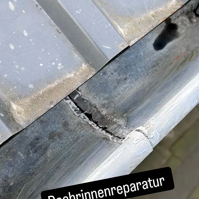 Kaputte Dachrinne